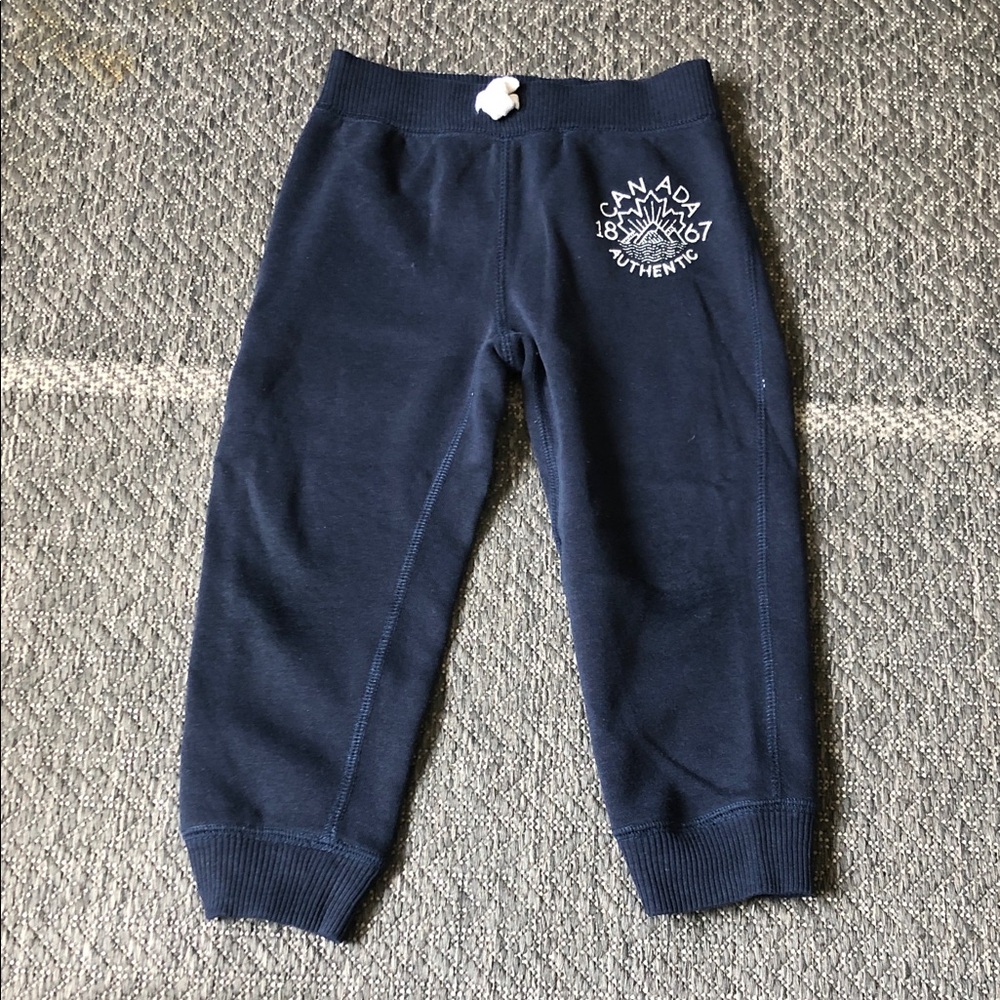 Joe Fresh Navy Sweatpants with White Canada Authentic Logo